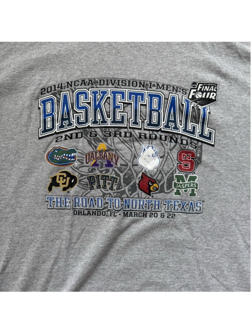 Champion 2014 NCAA Men’s Basketball 2nd & 3rd Rounds Championship Men’s XL Shirt - Picture 2 of 6